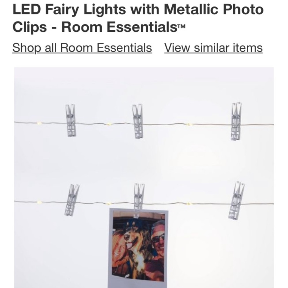 Photo hanging light clips